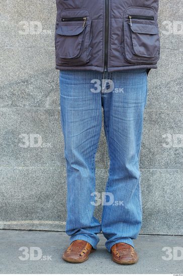 Leg Head Man Casual Jeans Average Overweight Street photo references