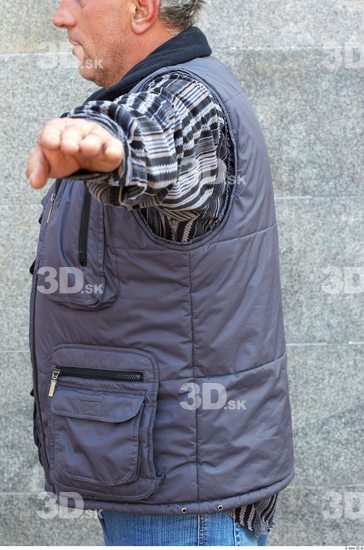 Upper Body Head Man Casual Vest Average Overweight Street photo references