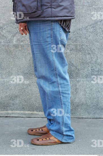 Leg Head Man Casual Jeans Average Overweight Street photo references