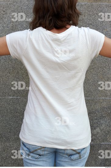 Upper Body Head Man Woman Casual Shirt T shirt Slim Average Street photo references