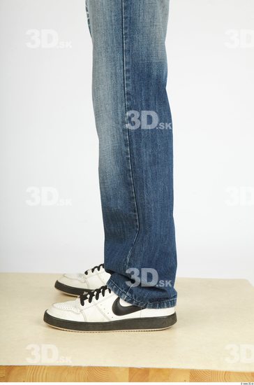 Calf Whole Body Man Casual Jeans Slim Studio photo references