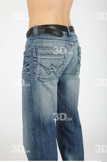 Thigh Whole Body Man Casual Jeans Slim Studio photo references