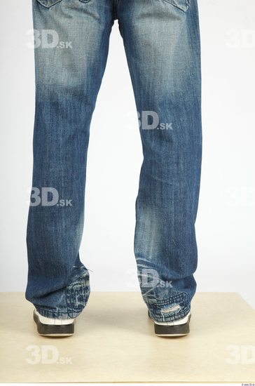 Calf Whole Body Man Casual Jeans Slim Studio photo references