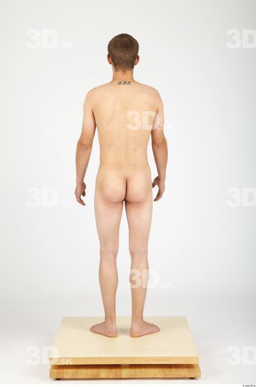 Whole Body Man Nude Casual Slim Studio photo references