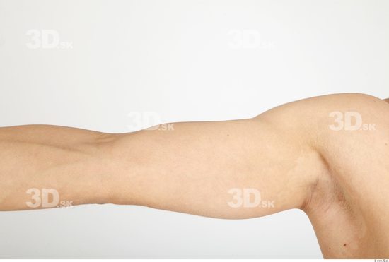 Arm Whole Body Man Nude Casual Slim Studio photo references