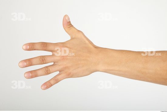 Hand Whole Body Man Casual Slim Studio photo references