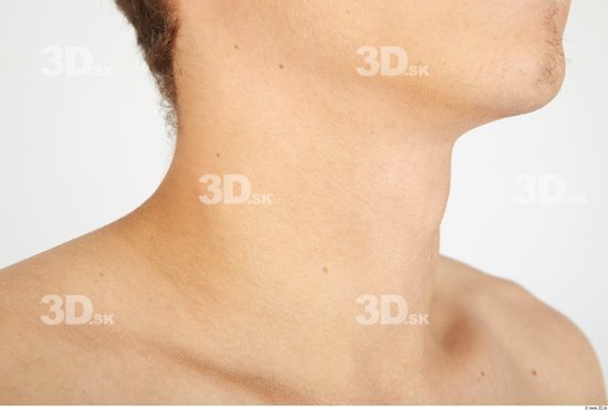 Neck Whole Body Man Nude Casual Slim Studio photo references