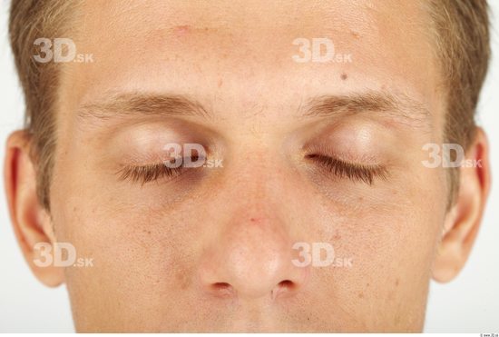 Eye Whole Body Man Casual Slim Studio photo references