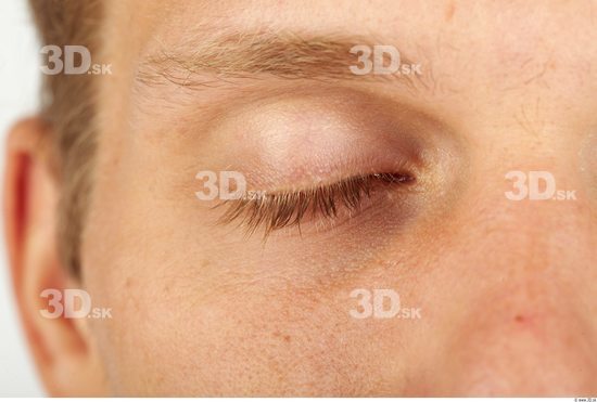 Eye Whole Body Man Casual Slim Studio photo references