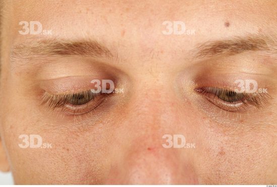 Eye Whole Body Man Casual Slim Studio photo references