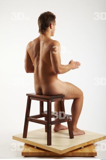 Whole Body Man Artistic poses White Nude Athletic