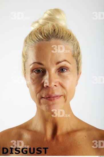 Face Emotions Woman White Athletic Wrinkles