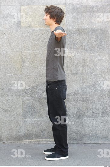 Whole Body Man T poses White Casual Underweight