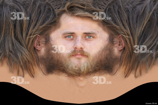 Head Man White Head textures Bearded