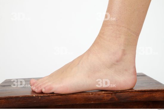 Foot Whole Body Woman Nude Casual Slim Studio photo references