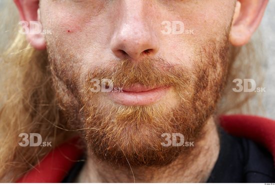 Mouth Man White Underweight Bearded