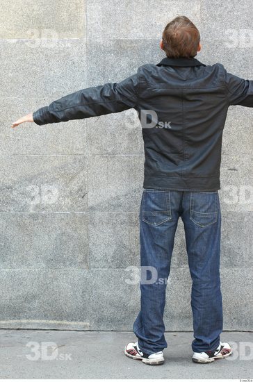 Whole Body Man T poses White Casual Slim