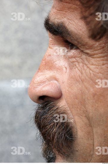 Nose Head Man Woman Casual Slim Average Bearded Street photo references