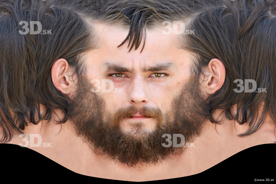 Head Man White Head textures Bearded