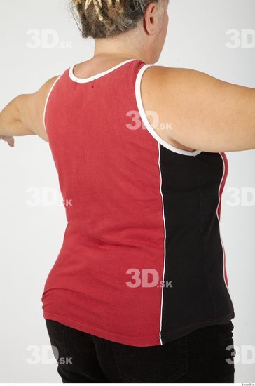 Upper Body Whole Body Woman Casual Sports Singlet Overweight Studio photo references