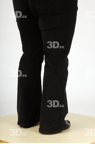 Calf Whole Body Woman Casual Trousers Overweight Studio photo references