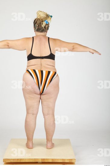 Whole Body Woman T poses Casual Underwear Overweight Studio photo references