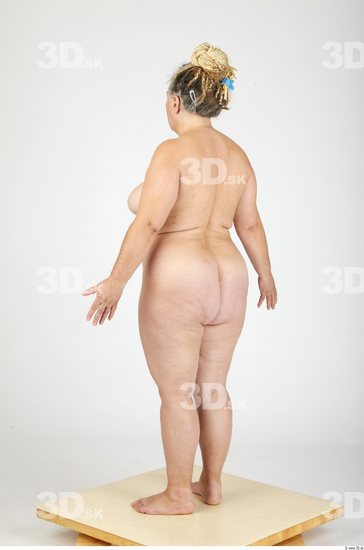 Whole Body Woman Nude Casual Overweight Studio photo references