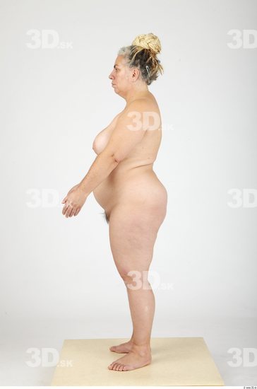 Whole Body Woman Nude Casual Overweight Studio photo references