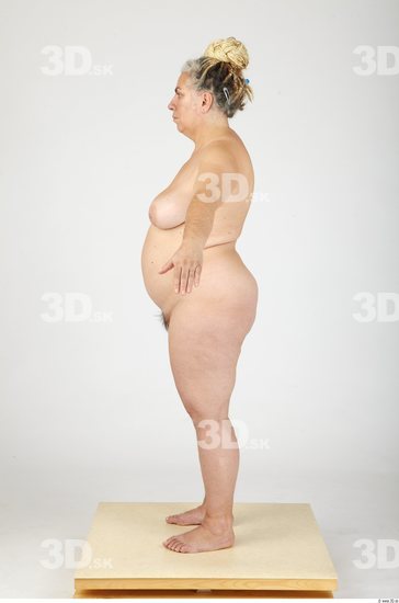 Whole Body Woman Nude Casual Overweight Studio photo references