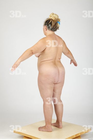 Whole Body Woman Nude Casual Overweight Studio photo references