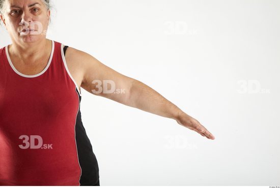 Arm Woman Animation references White Sports Singlet Overweight