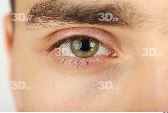 Eye Whole Body Man Casual Slim Studio photo references