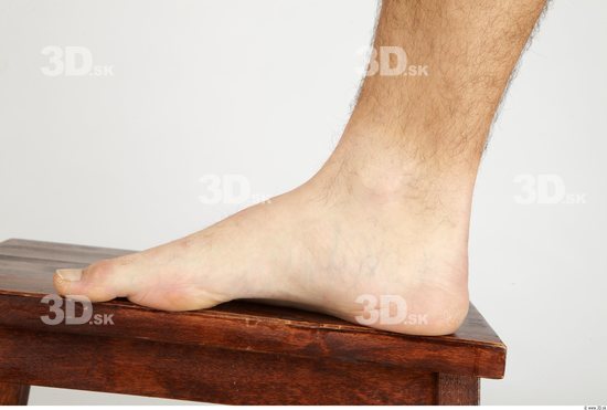 Foot Whole Body Man Nude Casual Slim Studio photo references