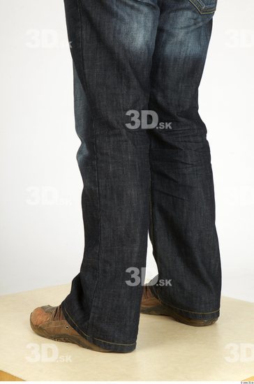 Calf Whole Body Man Casual Jeans Slim Studio photo references