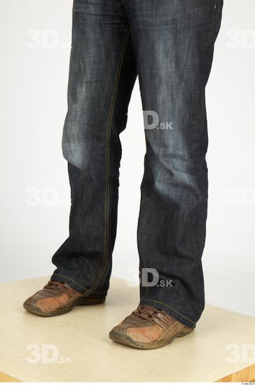 Calf Whole Body Man Casual Jeans Slim Studio photo references