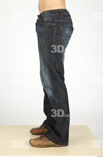 Leg Whole Body Man Casual Jeans Slim Studio photo references