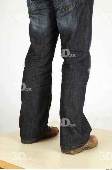 Calf Whole Body Man Casual Jeans Slim Studio photo references