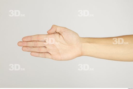 Hand Whole Body Man Casual Slim Studio photo references