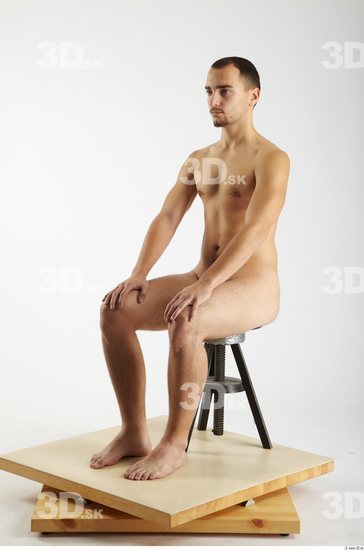 Whole Body Man Artistic poses White Nude Slim