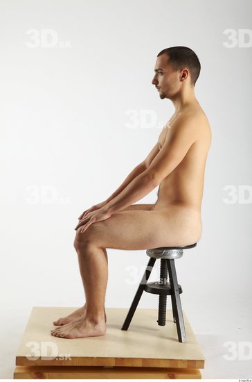 Whole Body Man Artistic poses White Nude Slim