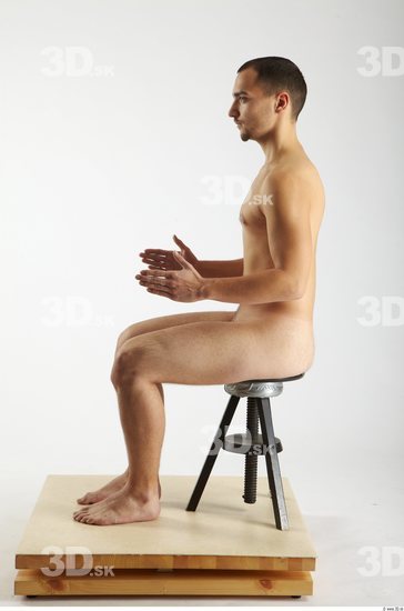 Whole Body Man Artistic poses White Nude Slim