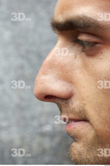 Nose Head Man Athletic Street photo references