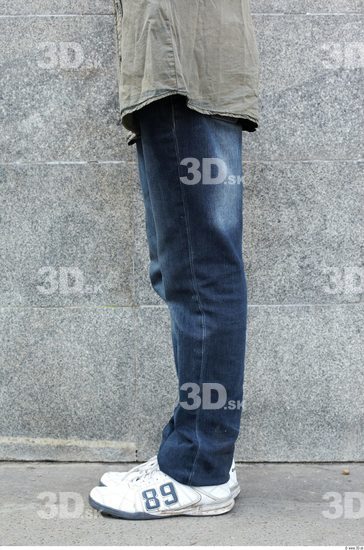 Leg Head Man Casual Jeans Slim Athletic Street photo references