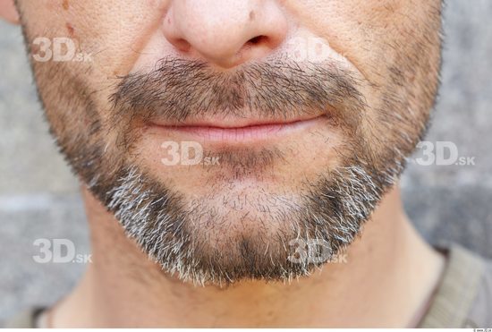 Mouth Man White Slim Bearded