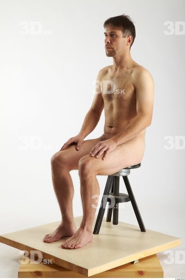 Whole Body Man Artistic poses White Nude Athletic