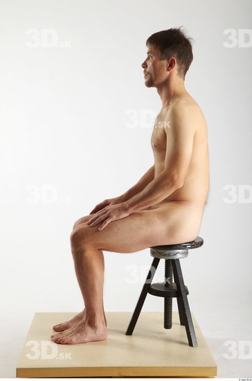 Whole Body Man Artistic poses White Nude Athletic