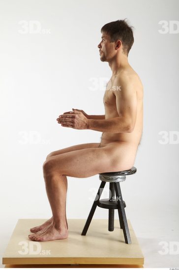 Whole Body Man Artistic poses White Nude Athletic