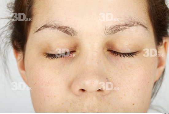 Eye Whole Body Woman Casual Slim Studio photo references