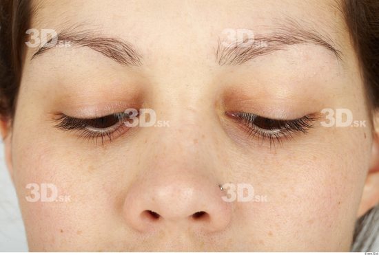 Eye Whole Body Woman Casual Slim Studio photo references