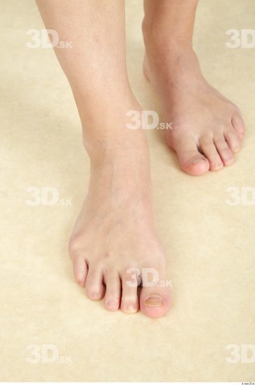 Foot Whole Body Woman Nude Casual Slim Studio photo references